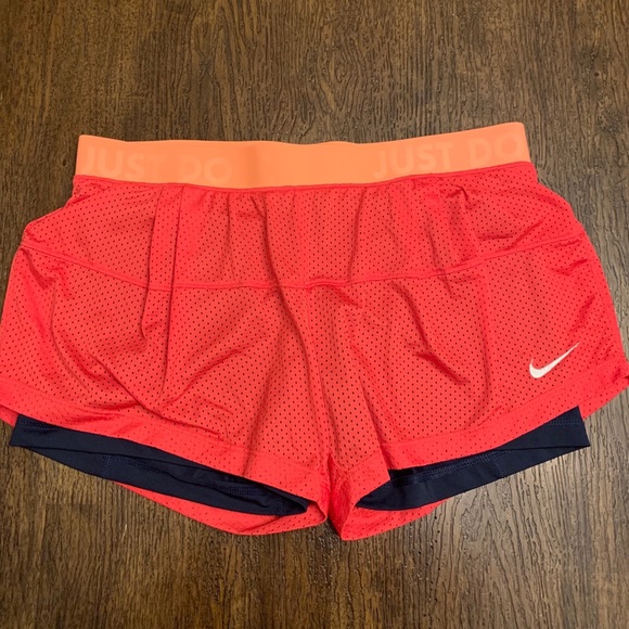 Nike Pants - Mesh Nike Running Shorts with Built-In Spandex